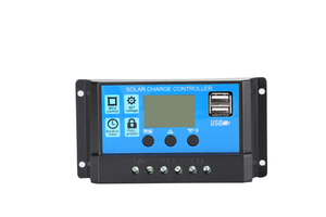 Controlador de carga solar 10A PWM Regulador solar 12V / 24V Pantalla LCD automática