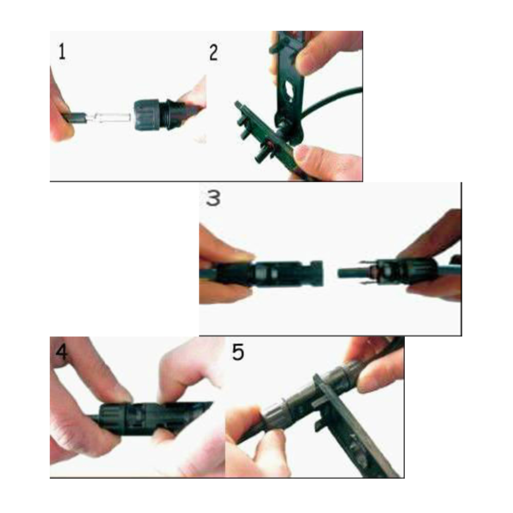 Llave de conector de panel solar MC4, herramienta de desconexión de enchufe macho/hembra MC4, llave inglesa, herramienta manual