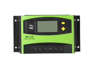 60A PWM Controlador de carga solar Regulador solar 12V / 24 / 48V Pantalla LCD automática